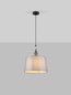 Preview: Nova Luce Pendelleuchte Damo E27 Schwarz Grau Braun Metall Keramik Ø34cm 9009149
