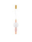 Preview: Nova Luce LED Pendelleuchte Obrie 12W warmweiss 3000K Mehrfarbig Glas Metall Ø20cm 9009152