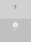 Preview: Nova Luce LED Pendelleuchte Obrie 12W warmweiss 3000K Mehrfarbig Glas Metall Ø20cm 9009152