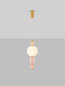 Preview: Nova Luce LED Pendelleuchte Obrie 12W warmweiss 3000K Mehrfarbig Glas Metall Ø20cm 9009152