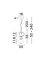 Preview: Nova Luce LED Pendelleuchte Oneta dimmbar 8W warmweiss 3000K Mehrfarbig Glas Metall Ø20cm 9009155