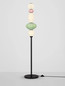Preview: Nova Luce LED Stehleuchte Oneta dimmbar 19W warmweiss 3000K Mehrfarbig Glas Metall 136,5cm 9009160