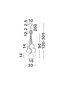 Preview: Nova Luce Pendelleuchte Meline 7-flammig 7xE14 Mehrfarbig Glas Metall Ø33cm 9009164