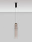 Preview: Nova Luce LED Pendelleuchte Sano 3W warmweiss 3000K Mokka Schwarz Glas Metall Ø9cm 9009165
