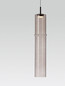 Preview: Nova Luce LED Pendelleuchte Sano 3W warmweiss 3000K Mokka Schwarz Glas Metall Ø9cm 9009165
