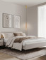 Preview: Nova Luce LED Pendelleuchte Sano 3W warmweiss 3000K Cognac Gold Glas Metall Ø9cm 9009166
