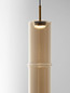 Preview: Nova Luce LED Pendelleuchte Sano 3W warmweiss 3000K Cognac Gold Glas Metall Ø9cm 9009166