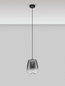 Preview: Nova Luce LED Pendelleuchte Oblo 3W warmweiss 3000K Rauchgrau Schwarz Glas Metall Ø16cm 9009174