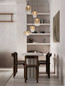 Preview: Nova Luce LED Pendelleuchte Oblo dimmbar 18W warmweiss 3000K Bernstein Schwarz Glas Metall Ø47cm 9009179