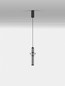 Preview: Nova Luce LED Pendelleuchte Ulon dimmbar 13W warmweiss 3000K Rauchgrau Schwarz Glas Metall Ø12cm 9009180