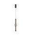 Preview: Nova Luce LED Pendelleuchte Ulon dimmbar 15W warmweiss 3000K Rauchgrau Schwarz Glas Metall 80-270cm Ø12cm 9009182