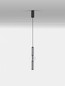 Preview: Nova Luce LED Pendelleuchte Ulon dimmbar 15W warmweiss 3000K Rauchgrau Schwarz Glas Metall 80-270cm Ø12cm 9009182