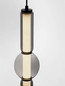 Preview: Nova Luce LED Pendelleuchte Ulon dimmbar 15W warmweiss 3000K Rauchgrau Schwarz Glas Metall 80-270cm Ø12cm 9009182