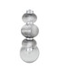 Preview: Nova Luce LED Wandleuchte Leda dimmbar 12W warmweiss 3000K Rauchgrau Chrom Glas Metall 42,5x22cm 9009189