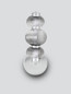 Preview: Nova Luce LED Wandleuchte Leda dimmbar 12W warmweiss 3000K Rauchgrau Chrom Glas Metall 42,5x22cm 9009189