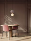 Preview: Nova Luce LED Pendelleuchte Noesis 7W warmweiss 3000K Mokka Schwarz Opal Glas Metall Ø25cm 9009192