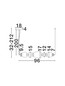 Preview: Nova Luce LED Pendelleuchte Palo dimmbar 28W warmweiss 3000K Mehrfarbig Glas Metall 96cm 9009203