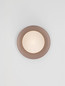 Preview: Nova Luce Wandleuchte Orbique G9 Mokka Opal Glas Keramik Ø22cm 9009210