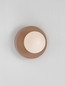 Preview: Nova Luce Wandleuchte Orbique G9 Mokka Opal Glas Keramik Ø22cm 9009210