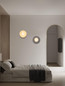 Preview: Nova Luce Wandleuchte Petel G9 Graublau Opal Glas Keramik Ø23,5cm 9009219
