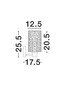 Preview: Nova Luce Wandleuchte Certa E27 Klar Messinggold Glas Metall 25,5x17,5cm 9009277