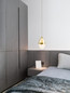 Preview: Nova Luce LED Pendelleuchte Egna 13W warmweiss 3000K Cognac Gold Opal Glas Metall Ø12cm 9009279