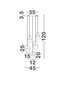 Preview: Nova Luce LED Pendelleuchte Egna 59W warmweiss 3000K Cognac Gold Opal Glas Metall Ø45cm 9009280
