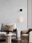 Preview: Nova Luce LED Wandleuchte Egna 13W warmweiss 3000K Cognac Gold Opal Glas Metall 48x12cm 9009282