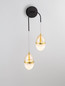 Preview: Nova Luce LED Wandleuchte Egna 24W warmweiss 3000K Cognac Gold Opal Glas Metall 76x27cm 9009283