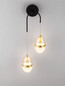 Preview: Nova Luce LED Wandleuchte Egna 24W warmweiss 3000K Cognac Gold Opal Glas Metall 76x27cm 9009283