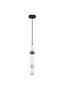 Preview: Nova Luce LED Pendelleuchte Pallina dimmbar 14W warmweiss 3000K Mehrfarbig Glas Metall Ø12cm 9009302