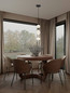 Preview: Nova Luce LED Pendelleuchte Pallina dimmbar 14W warmweiss 3000K Mehrfarbig Glas Metall Ø12cm 9009302