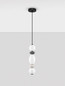 Preview: Nova Luce LED Pendelleuchte Pallina dimmbar 14W warmweiss 3000K Mehrfarbig Glas Metall Ø12cm 9009302