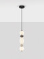 Preview: Nova Luce LED Pendelleuchte Pallina dimmbar 14W warmweiss 3000K Mehrfarbig Glas Metall Ø12cm 9009302