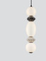 Preview: Nova Luce LED Pendelleuchte Pallina dimmbar 14W warmweiss 3000K Mehrfarbig Glas Metall Ø12cm 9009302