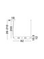 Preview: Nova Luce LED Pendelleuchte Pallina dimmbar 28W warmweiss 3000K Mehrfarbig Glas Metall Ø82cm 9009303