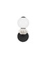 Preview: Nova Luce LED Wandleuchte Pallina dimmbar 6W warmweiss 3000K Schwarz Opal Hellgrau Glas Metall 28x19,5cm 9009306