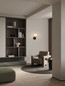Preview: Nova Luce LED Wandleuchte Pallina dimmbar 6W warmweiss 3000K Schwarz Opal Hellgrau Glas Metall 28x19,5cm 9009306