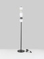 Preview: Nova Luce LED Stehleuchte Pallina dimmbar 16W warmweiss 3000K Mehrfarbig Glas Metall 160cm 9009309