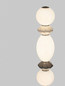 Preview: Nova Luce LED Stehleuchte Pallina dimmbar 16W warmweiss 3000K Mehrfarbig Glas Metall 160cm 9009309