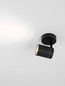 Preview: Nova Luce Deckenleuchte Alma GU10 IP44 Schwarz Aluminium Ø8cm 9011313