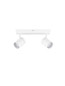 Preview: Nova Luce Deckenleuchte Alma 2-flammig 2xGU10 IP44 Weiß Aluminium 37x13cm 9011316