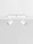 Preview: Nova Luce Deckenleuchte Alma 2-flammig 2xGU10 IP44 Weiß Aluminium 37x13cm 9011316