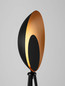 Preview: Nova Luce LED Stehleuchte Kitro 12W warmweiss 3000K Schwarz Gold Metall 151cm 9011320