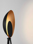 Preview: Nova Luce LED Stehleuchte Kitro 12W warmweiss 3000K Schwarz Gold Metall 151cm 9011320