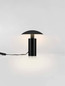 Preview: Nova Luce LED Tischleuchte Karpos 5W warmweiss 3000K Schwarz Metall Ø20cm 9011321