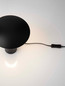 Preview: Nova Luce LED Tischleuchte Karpos 5W warmweiss 3000K Schwarz Metall Ø20cm 9011321