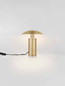Preview: Nova Luce LED Tischleuchte Karpos 5W warmweiss 3000K Altmessing Metall Ø20cm 9011322