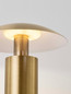 Preview: Nova Luce LED Tischleuchte Karpos 5W warmweiss 3000K Altmessing Metall Ø20cm 9011322