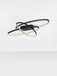 Preview: Nova Luce LED Deckenleuchte Ipon dimmbar 47W warmweiss 3000K Schwarz Stahl Aluminium 85x62cm 9011323